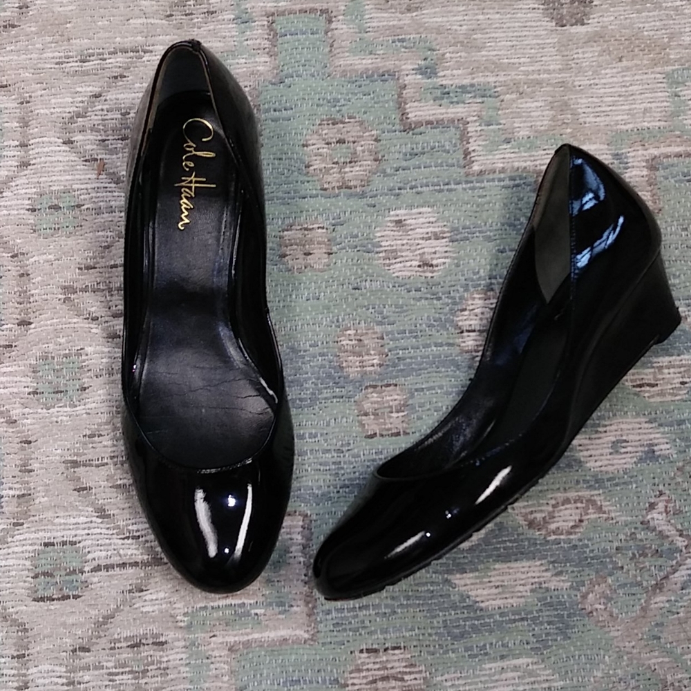 Cole Haan Black Wedges